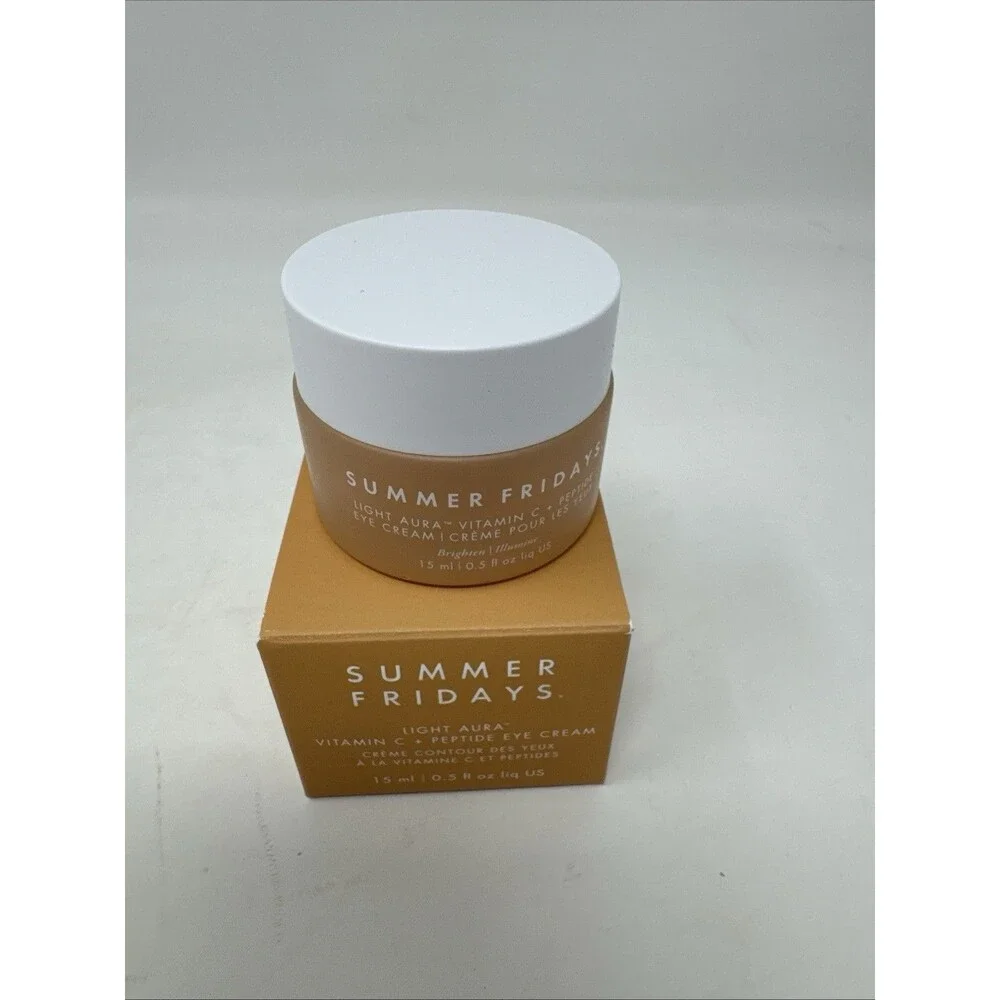 Summer Fridays Light Aura Vitamin C + Peptide Eye Cream  Brightening Eye Crea...